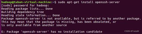 openssh-server has no installation candidate